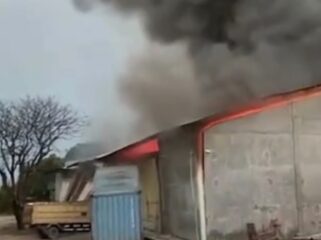 Gudang Terbakar. Foto: Istimewa 
